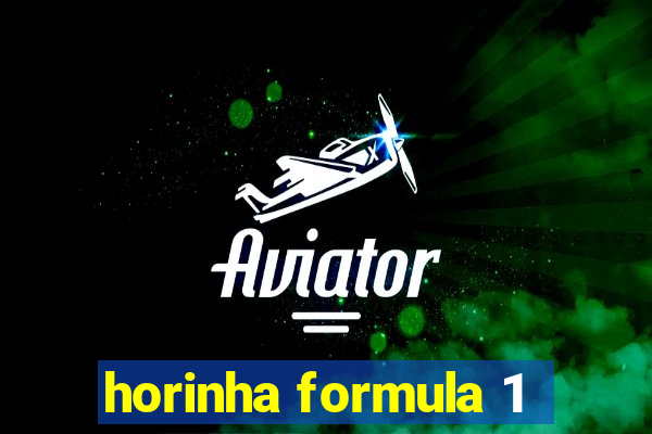 horinha formula 1